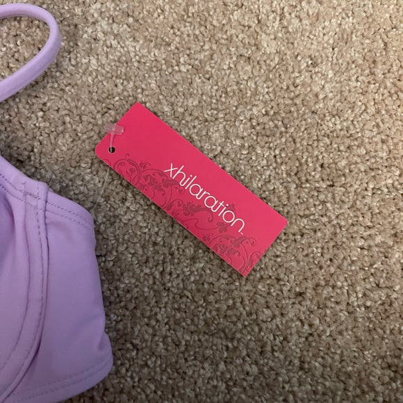 lavender shirred underwire bikini top - Picture 3 of 8